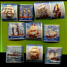 1938 GODFREY PHILLIPS CIGARETTES SHIPS THAT HAVE MADE HISTORY 10 TOBACCO CARDS picture