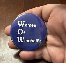Rare Vintage Winchell's Donuts WOW Women Of Winchell's Pinback Button picture