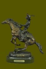 Original Artwork Western Cowboy Horse Rodeo Bronze Sculpture Signed Figure SALE picture
