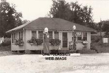 1935 SHELL GAS OIL STATION GLOBE PUMP CLOVE BROOK LODGE COLESVILLE NJ 8X12 PHOTO picture