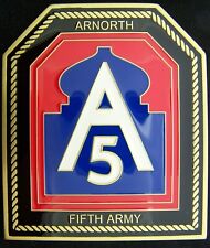 Army North ARNORTH Fifth Army Large & Heavy Challenge Coin picture