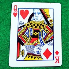 Queen Hearts King Diamonds Mashup, Red Bicycle Gaff Playing Card, Custom Printed picture
