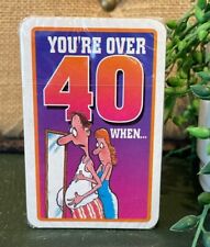 Vintage Novelty Playing Cards You’re Over 40 picture