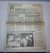 NATIONAL RIGHT TO LIFE NEWS ABORTION NEWSPAPER DECEMBER 1979 picture
