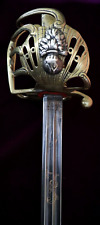 NAPOLEONIC GARDE DE BATTAILLE SWORD FROM KING WILLIAM BODYGUARD USED AT WATERLOO picture