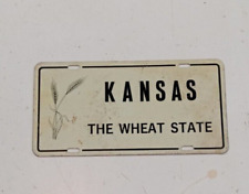 ANTIQUE OLD VINTAGE KANSAS LICENSE PLATE THE WHEAT STATE FARMER RAT ROD BOOSTER picture