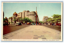 Rio De Janeiro Brazil Postcard Praca Paris Com Senado Federal c1940's picture