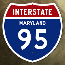 interstate 95 Maryland Baltimore highway route marker 1957 road sign 18x18 picture