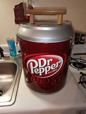 Very Rare Dr Pepper Metal Cooler with Styrofoam Liner And Hinged Lid. picture