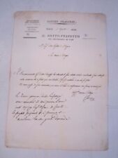 ANTIQUE 1811 FRENCH DOCUMENT LETTER - SPECTACULAR WRITINGS - OFC-2 picture