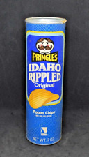 Vintage 7oz Idaho Rippled Pringles original Potato Chips empty container picture