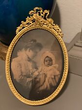 Antique Stern Brothers New York Gold Gild Brass Picture Photo Frame Circa 1890 picture