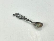 Vintage Antique Sterling Silver Bird Eagle Condiment Mustard Miniature Spoon 2