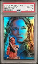 2021 Topps Star Wars Galaxy Chrome Padme Amidala Refractor PSA 10 WOW picture
