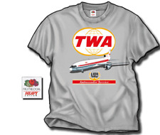 TWA L-1011 TSHIRT - NEW L - LARGE  - TRANSWORLD AIRLINES TSHIRT - SIZE L picture