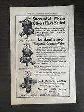 Vintage 1910 Lunkenheimer Nonpareil Generator Valves Full Page Original Ad 1221 picture