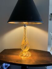Vintage Twisted Clear Solid Acrylic Table Lamp picture