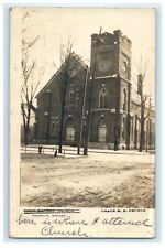 1911 Grace Methodist Church Franklin Indiana IN RPPC Photo Postcard picture