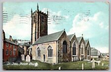 Saint Ives Parish Church England United Kingdom Cathedral Chapel VNG Postcard picture