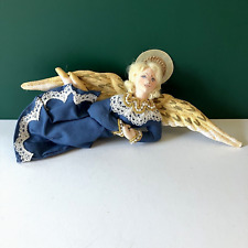 Vtg Gladys Boalt Blue & Gold Angel Signed 1994 Handmade in USA Beautiful EUC picture
