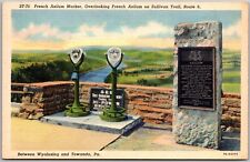 POSTCARD Overlooking French Azilum on Sullivan Trail, Route 6 Towanda, Pa picture