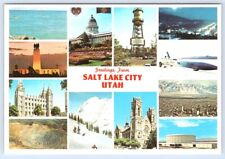 Postcard Salt Lake City Utah Greetings Multi View picture