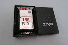 2010 I Love New York - I Heart NY High Polish Chrome Zippo Lighter 24799 w Box picture