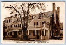 1931 PRINCESS ANNE MD WASHINGTON HOTEL 1781 COLBURN'S DRUG STORE POSTCARD picture
