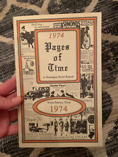 VINTAGE KardLets 1974 Pages of Time A Nostalgia News Report Review Birthday Gift picture