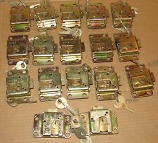 Lot of 2 Vintage Payphone Pay Phone Lock with keys picture