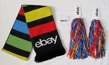 Lot of eBay Open 2023 Swag Scarf, Lapel Pin, Pom Poms New picture