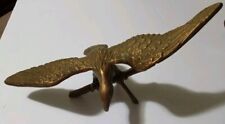 Vintage 20th Century Brass Eagle on Branch Sculpture picture