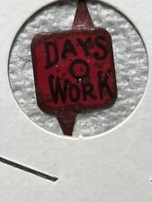 Days O Work vintage tin tobacco tag picture