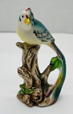 Vintage MID CENTURY Bird Ceramic Figurine Parrot Bird of Paradise Pheasant #96 picture