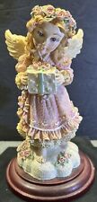 House of Lloyd Christmas Around the World THE GIVING ANGEL 1996 Resin Wood Base picture