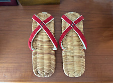 (Vintage) Traditional Handmade Japanese Sandals Straw picture