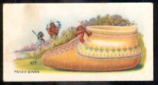 1920s INDIAN Series Card WILLARDS Chocolates V101 #25 MOCCASIN Toronto picture