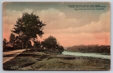 Connecticut River & Little River Bridge Middletown CT c1910 Postcard picture
