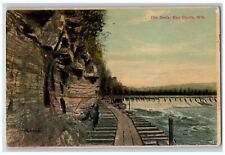 c1910 Road Scene, The Dells Eau Claire Wisconsin WI Antique Postcard picture