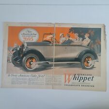 July 1927 Magazine Print AD, Overland Whippet picture