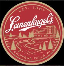 Leinenkugel's Beer Chippewa Falls WI Round Metal Sign 11.75” Buy More and Save picture