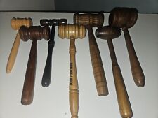 Vintage Multi-Wood Gavels- Judges/Auctioneers/Chairman  Lot Of 7 Various Collect picture