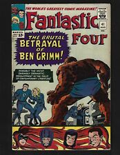 Fantastic Four #41 FN Kirby Early Frightful Four Medusa Sandman Wizard Trapster picture