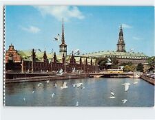 Postcard Stock Exchange And Christiansborg Palace, Copenhagen, Denmark picture