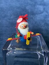 Vintage Steinbach Pilot Santa In Airplane Ornament Made in Germany with tag picture