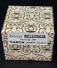 VTG Rare Size 35ML Caron Bellodgia Extrait Parfum Perfume SEALED in Box France picture