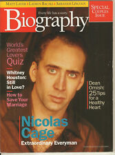 3 Biography magazines;  featuring Nicholas Cage, Oprah Winfrey and Goldie Hawn picture