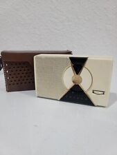 Vintage 1957 Philco Transistor Radio T7-126 with Original Genuine Leather Case picture