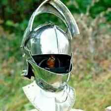 Medieval Armour Helmet Sallet And Bevor Knight Armor With Gorget Christmas Gift picture