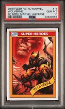 2015 Marvel Fleer Retro - 1990 Impel Wolverine #17- PSA 10 Gem Mint picture